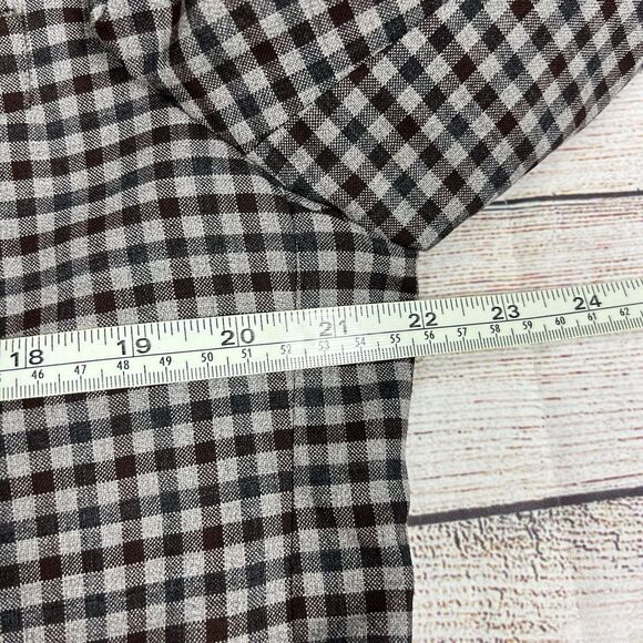 Byron British Style Check Plaid Blazer Jacket Sport Suit Coat 44R Wool Brown - Picture 11 of 12
